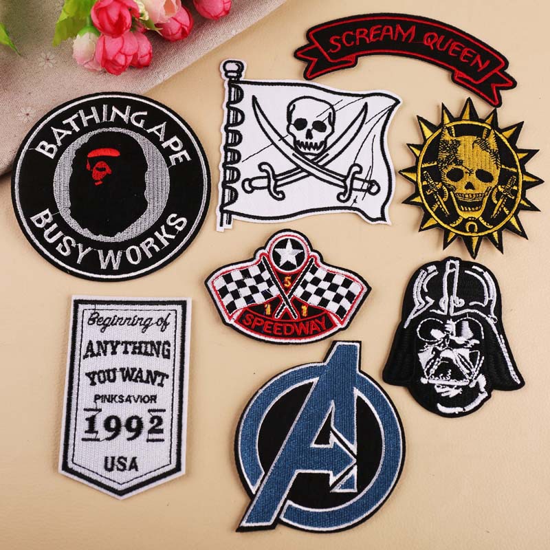 Sticker Logo Patch Ủi Quần Áo Hình Cướp Biển - Vani Store