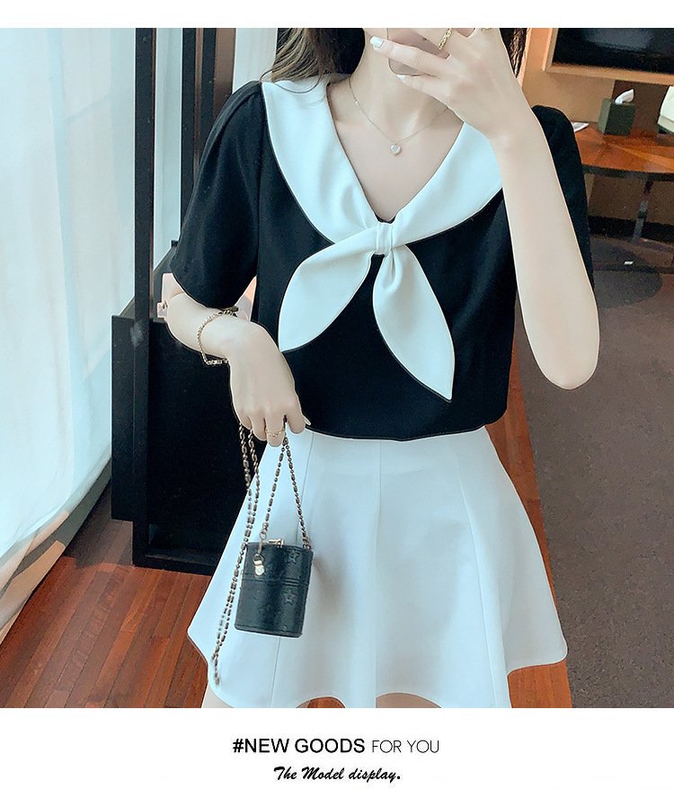 ÁO SƠ MI CỔ THẮT NƠ HARA