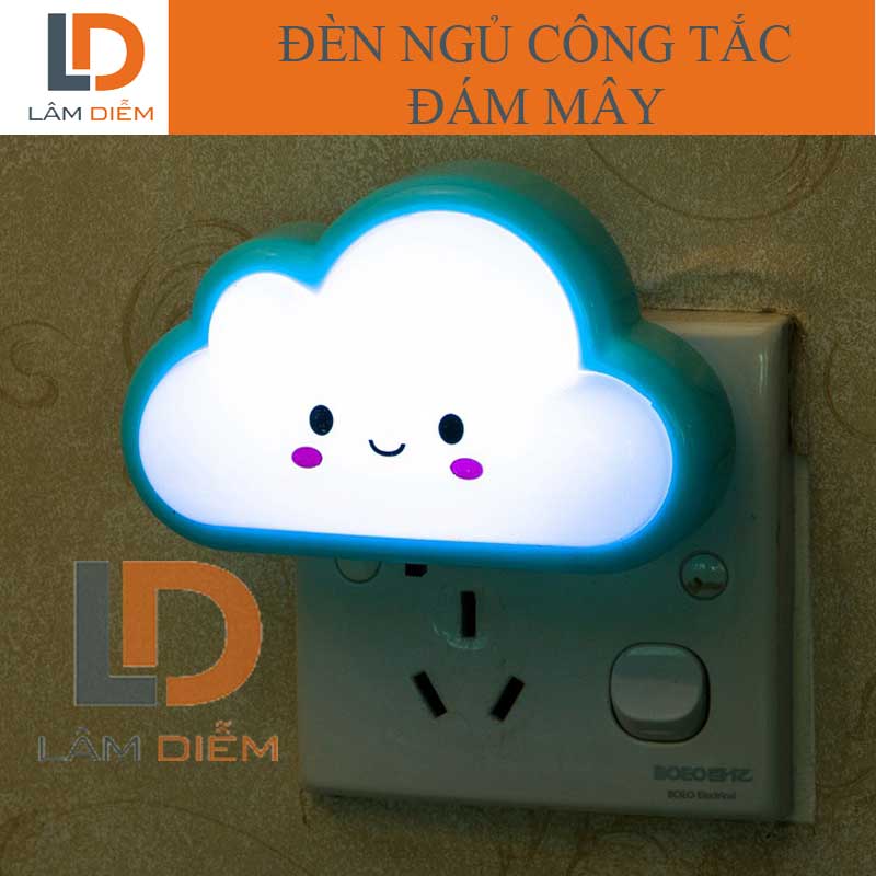 Đèn ngủ công tắc hình đám mây siêu dễ thương