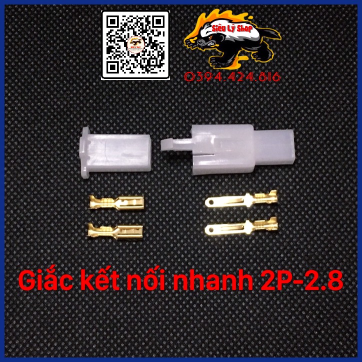 Giắc kết nối 2P-2.8 + Cos