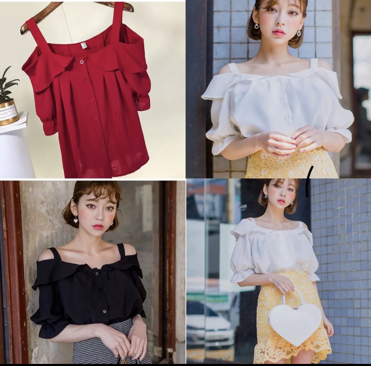 [PILA FASHION]ÁO KIỂU TAY LỠ RỚT VAI - AP084