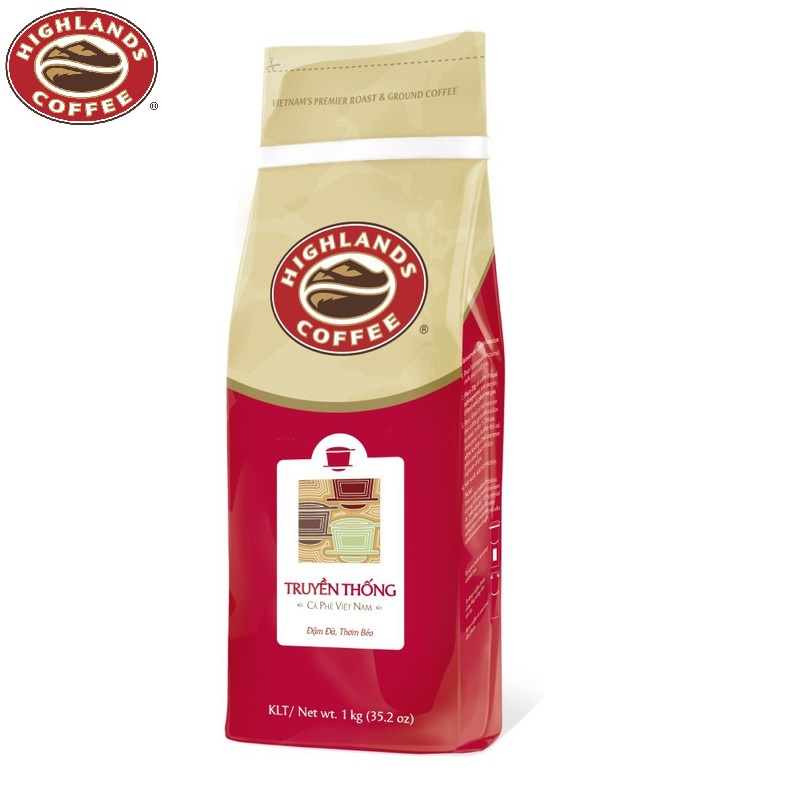 Cà phê bột Truyền thống Highlands Coffee 1kg