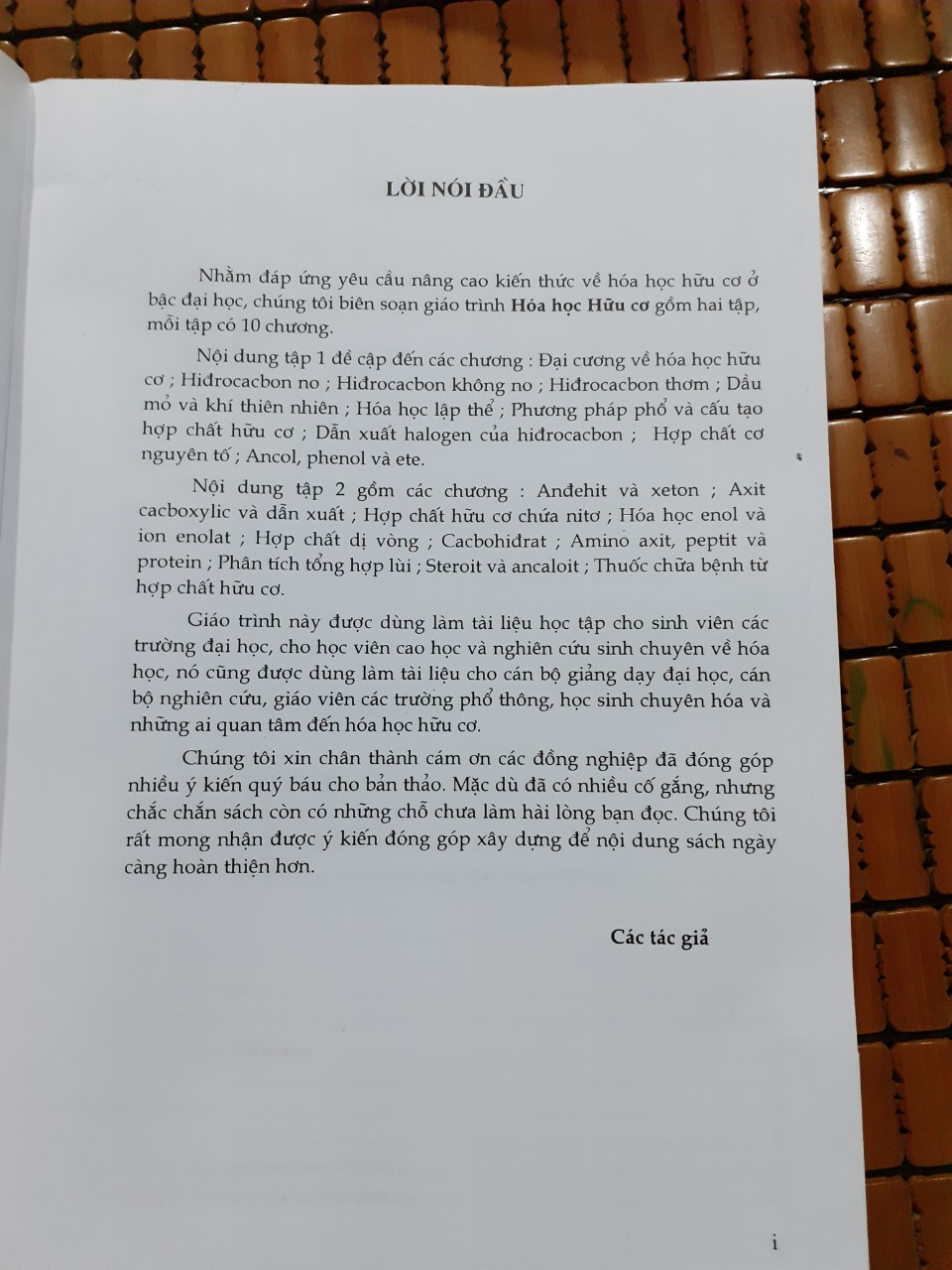 Hoá Học Hữu Cơ Tập 1