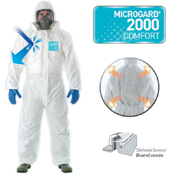 Alphacec 2000 anti-chemical, anti-fogging, very good anti-moisture model 111 (microgard 2000) -johnsafe