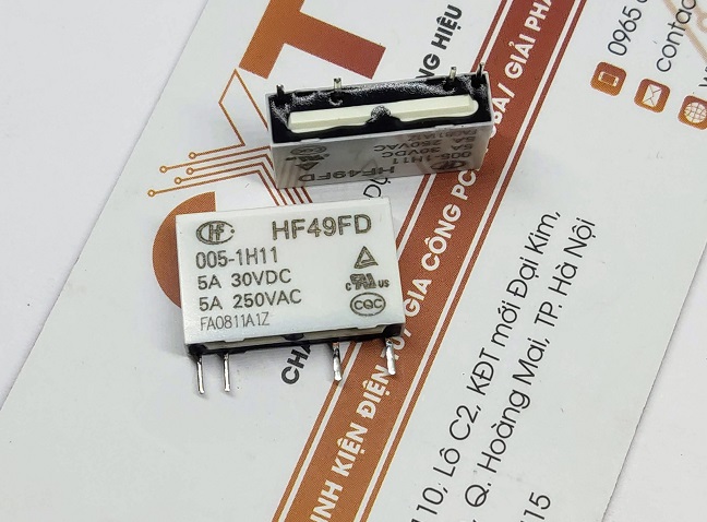 Hf49fd-005-1h11 relay 5v 5a/250v 4 chân