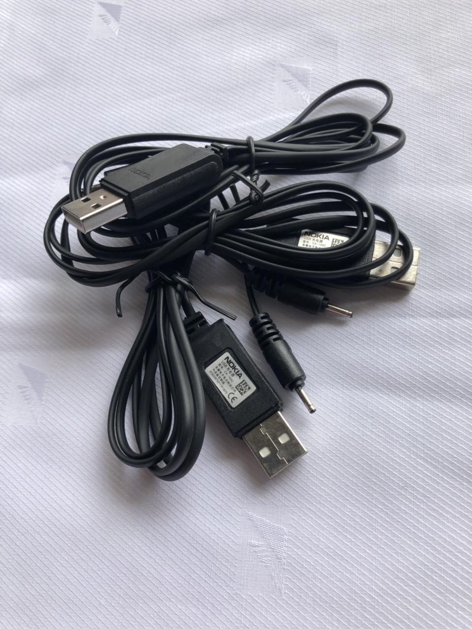 Combo 2 sợi- Dây sạc USB ra chân kim đuôi nhỏ