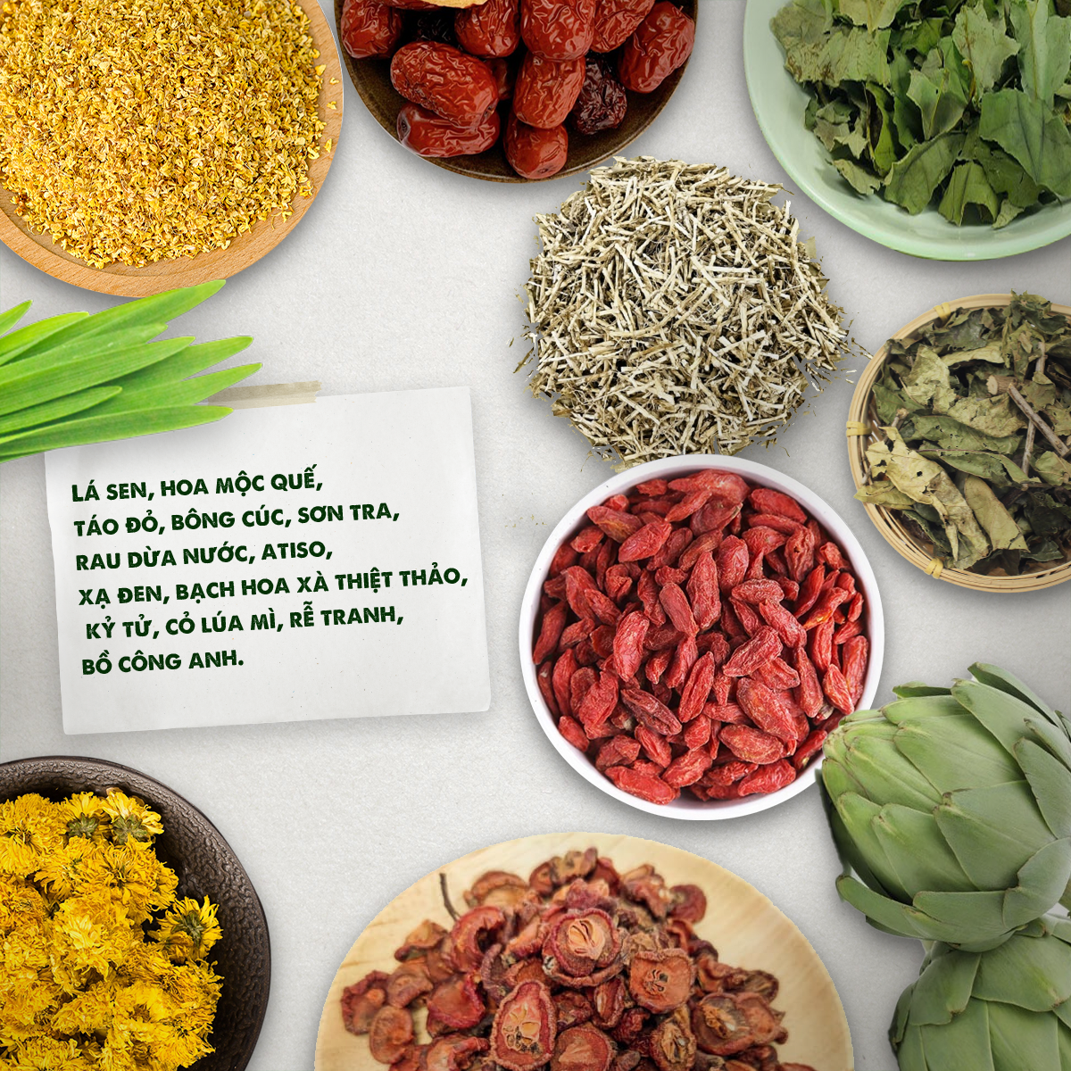 Trà Thảo Mộc Dưỡng Tâm, An Thần Bổ Máu