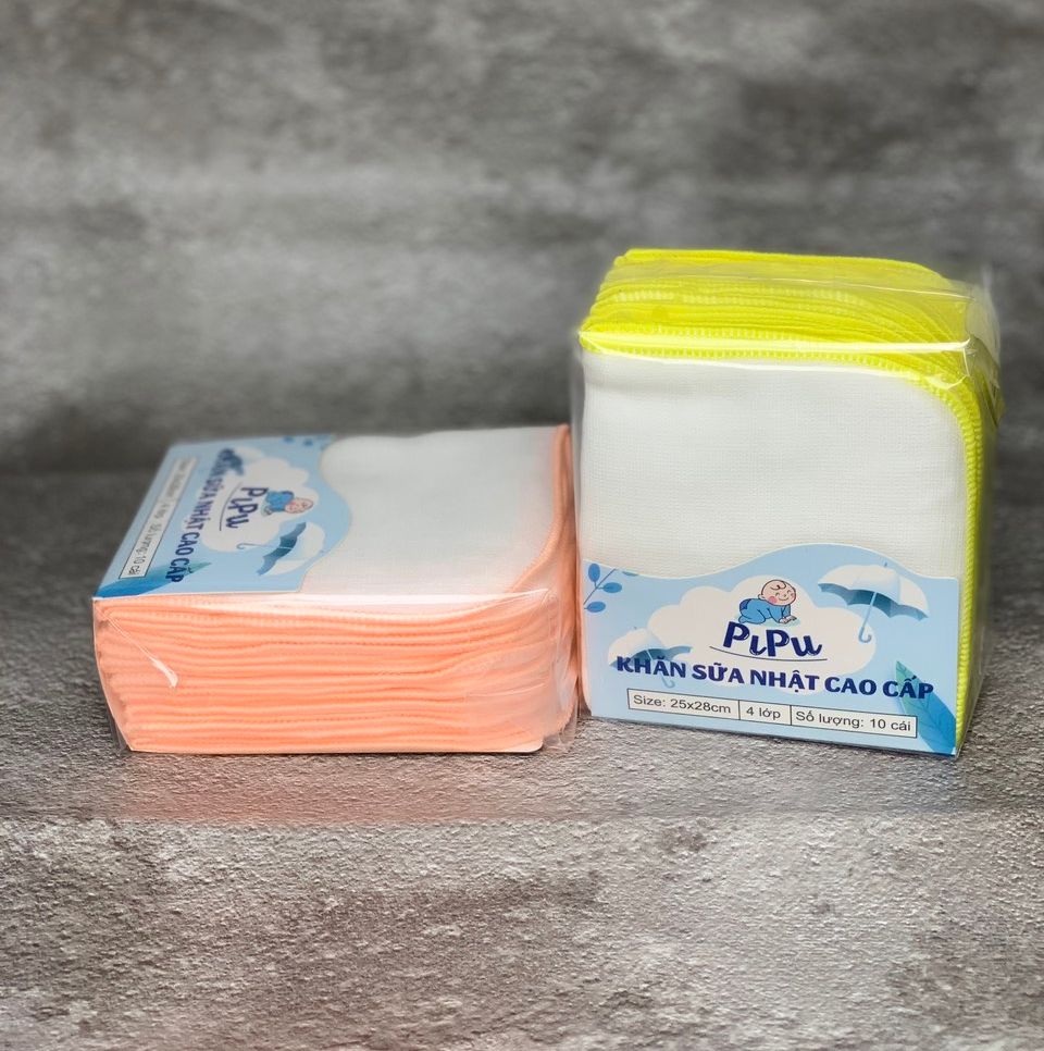 Combo 20 cái Khăn sữa nhật 4 lớp - 25 x28
