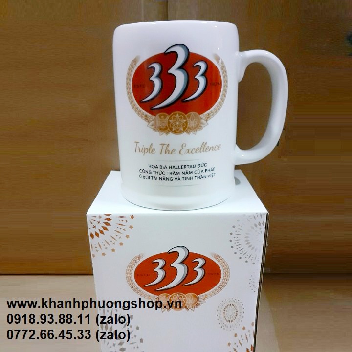 Combo 2 ly uống bia sứ Minh Long 0.49L - ly sứ