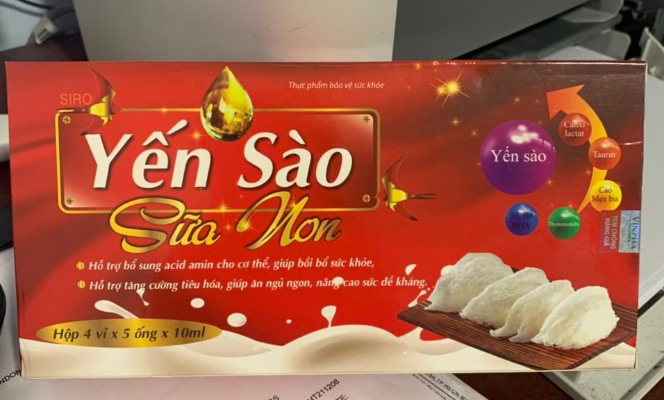 Siro YẾN SÀO SỮA NON tăng khả năng hấp thu, kích thích bé ăn ngon - Hộp 4 x 5 ống