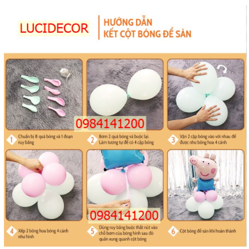 [HCM] Combo Bóng Happy Wedding Trang Trí Phòng Tân Hôn