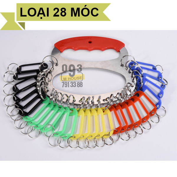 Móc Chìa Khóa Thông Minh Bóp Treo Chìa Khóa Hộp Đựng Chìa Khóa 18 cái 28 cái Móc Treo Kèm Thẻ Ghi Nhớ, Tay Cầm Giữ Chìa Khóa