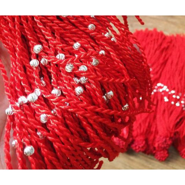 Chỉ Đỏ Bi Bạc Ta May Mắn giá gốc