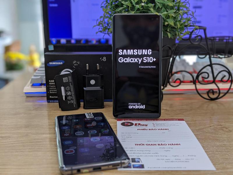 PLAYMOBILE BẢO HÀNH CHÍNH 12 THÁNG||Điện Thoại Samsung Galaxy S10Plus (8/128GB) New Nobox, Màn Hình 6.4Inch 2K, Chip Snapdragon 855, 1 Nano Sim, Pin 4100mA