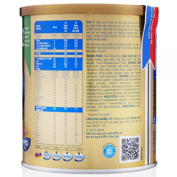 [ HÀNG CHÍNH HÃNG ]Sữa Similac IQ Plus HMO 1,2,3 400g [Mẫu Mới]