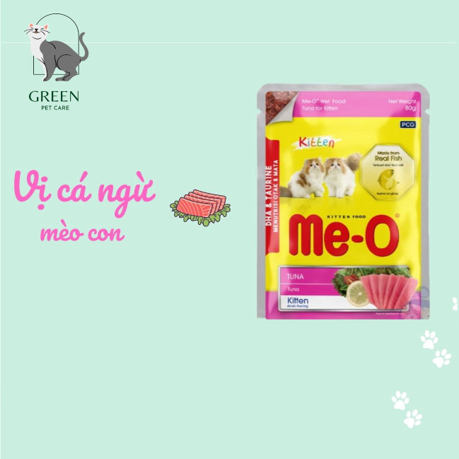 Pate Me-o cho mèo đủ vị - Gói 80gr