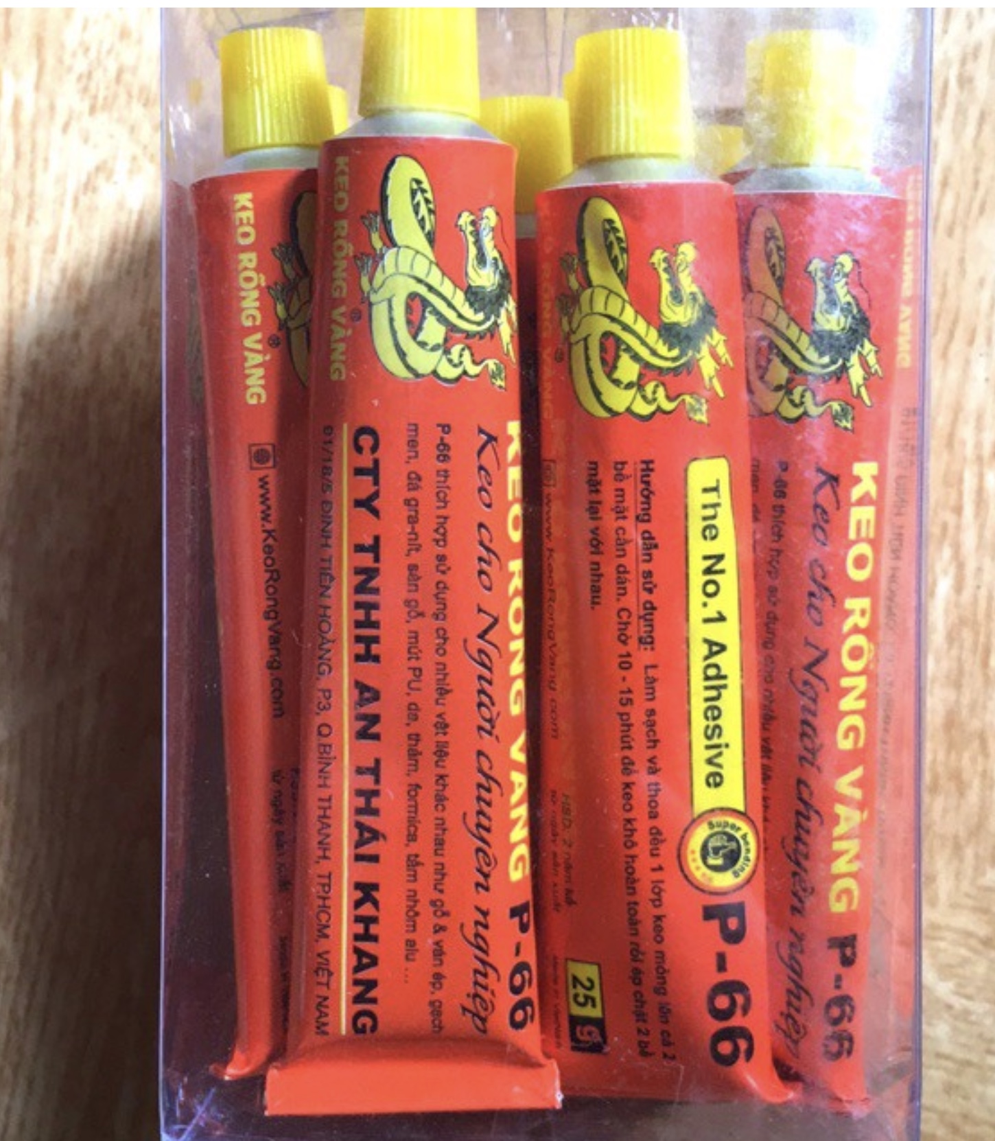 KEO RỒNG VÀNG P66 25g KEO DÁN DA
