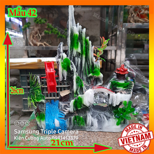 Mô Hình Núi - Hòn non Bộ - Trang Trí Bể cá (Mẫu 42)