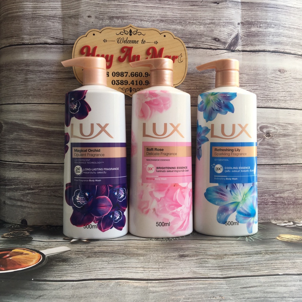 Sữa tắm Lux Thái Lan SIÊU THƠM CAO CẤP 500ml