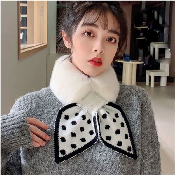 Khăn Quàng Cổ Lông Thỏ Siêu Ấm
