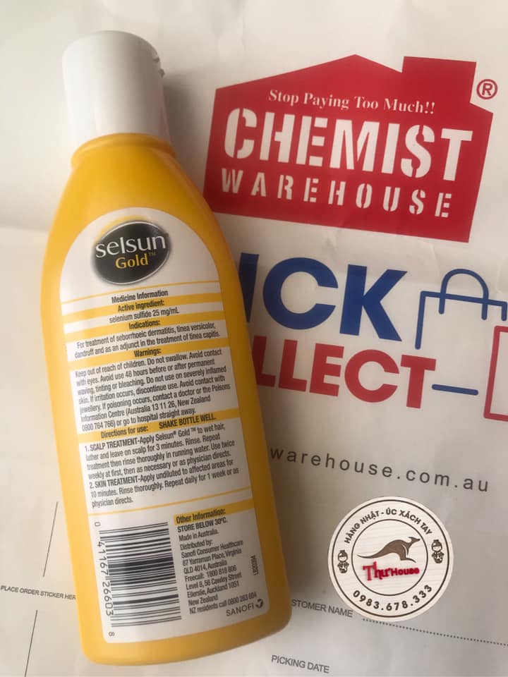 [HCM]Dầu Gội Nấm Ngứa Vảy Nến Nặng Selsun Vàng Úc