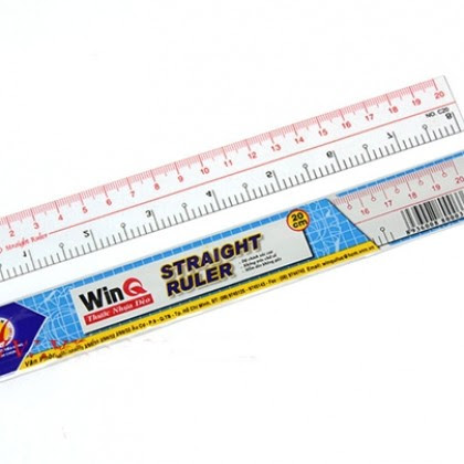 Combo 10 Cây Thước Kẻ nhựa dẻo WinQ, thước học sinh