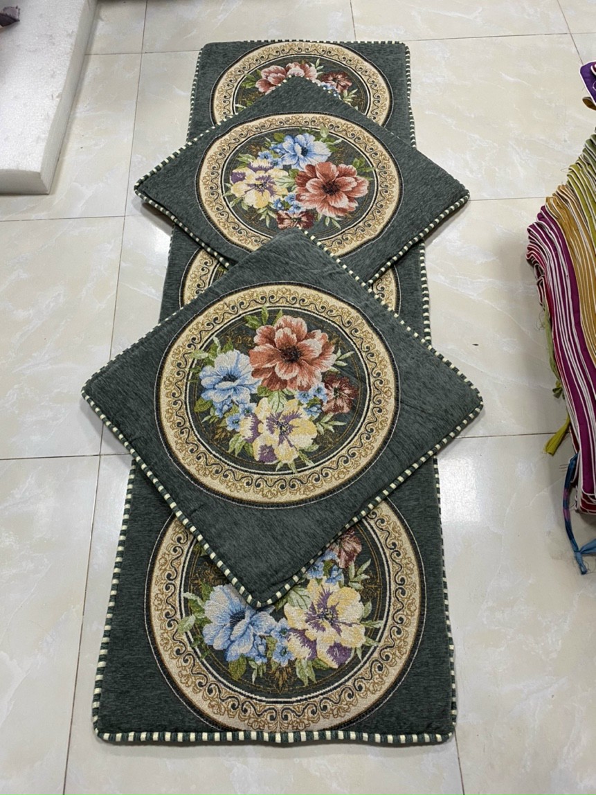 Bộ đệm ghế Tây Âu 170x55cm sang trọng lịch lãm