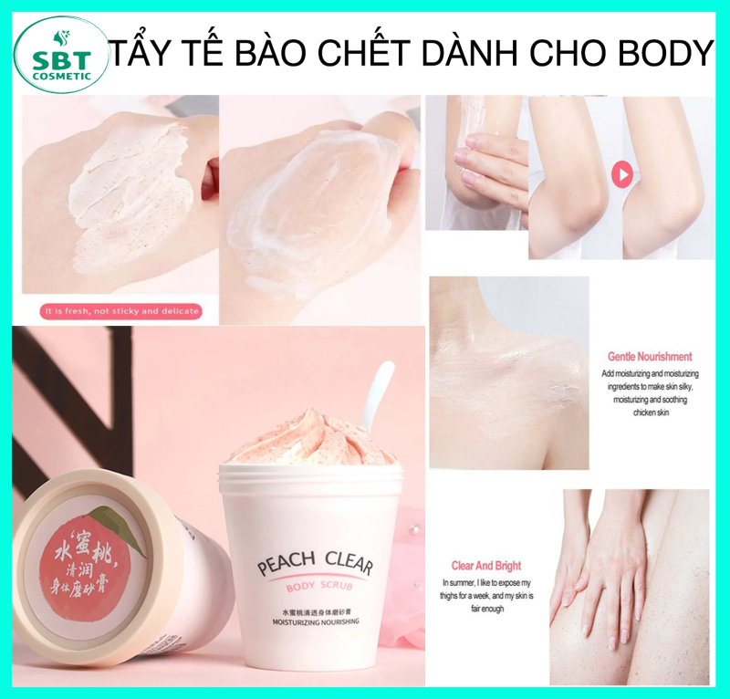 [HƯƠNG ĐÀO] Tẩy Tế Bào Chết Body Đào Feotznw Peach Clear Body Scrub 200ML - Giúp Mịn Da, Trắng Da, Giữ Ẩm giá rẻ