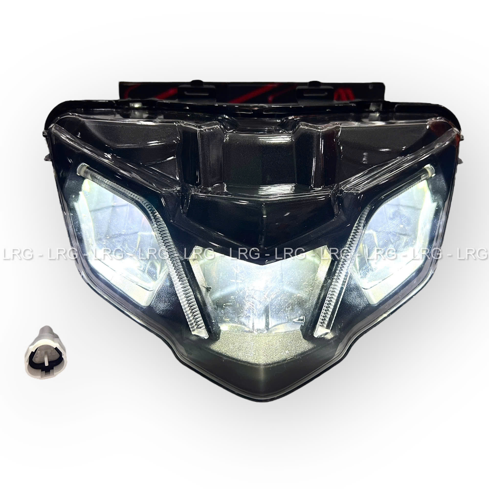 Pha Đèn, Chóa Đèn Trước 2 Tầng ATR Exciter 2019 Viềng Đèn Led HighLight Lắp Đặt Như Zin