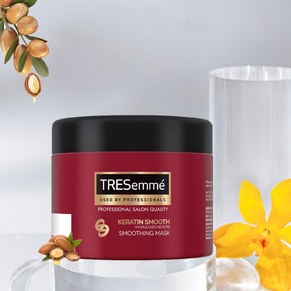 Kem Ủ Tóc Tresemme Keratin Smooth 500G Nuôi Dưỡng Tóc Chuyên Sâu Phục Hồi Hư Tổn Giúp Tóc Vào Nếp Mượt Mà Đẹp Chuẩn Salon