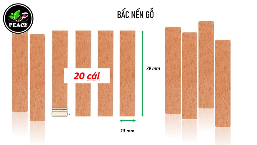 Bấc nến gỗ, bấc nến gỗ, đế kẹp bấc nến gỗ