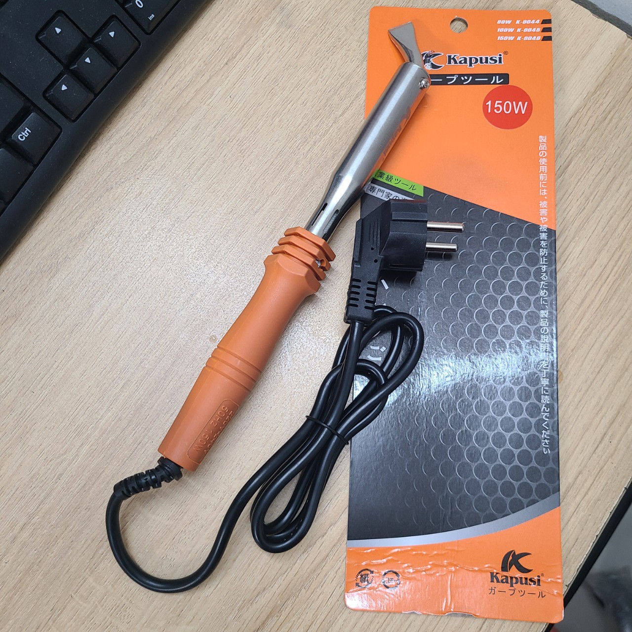 Hàn chì kapusi 150w mỏ dẹp cong_k9046
