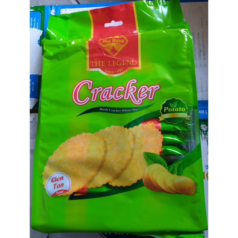 Bánh Cracker khoai tây siêu siêu ròn tan ăn là nghiền gói to 230g