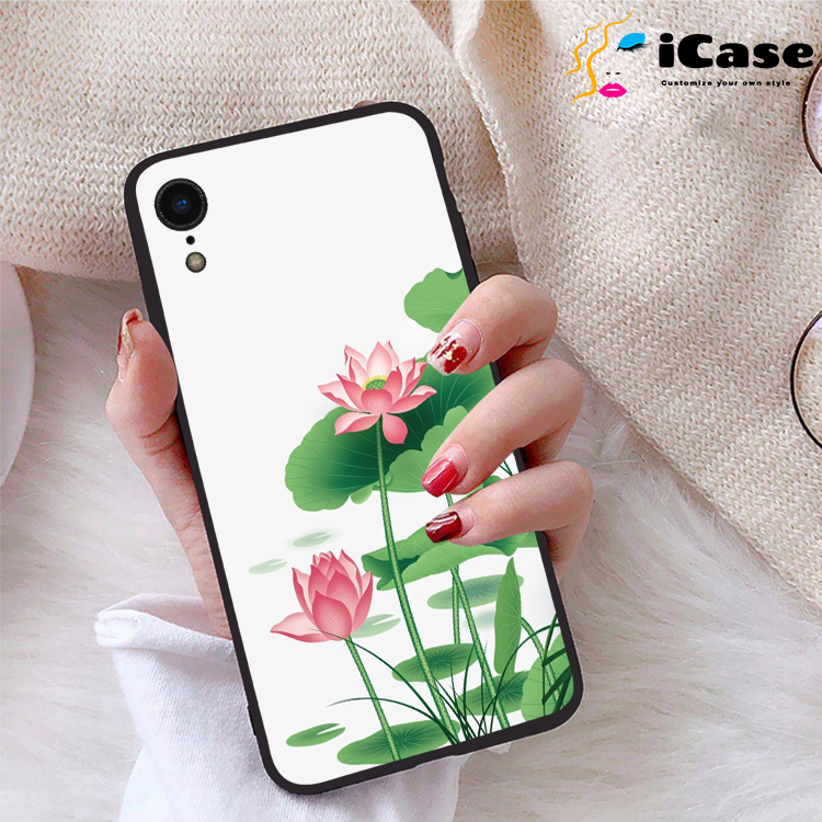 Ốp lưng iPhone XR viền dẻo TPU BST Sen