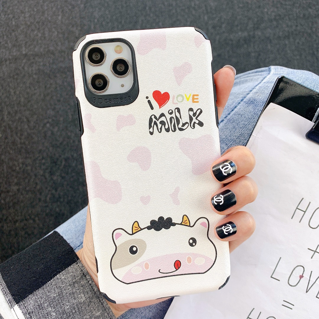 Ốp Lưng Da IMD I love Milk