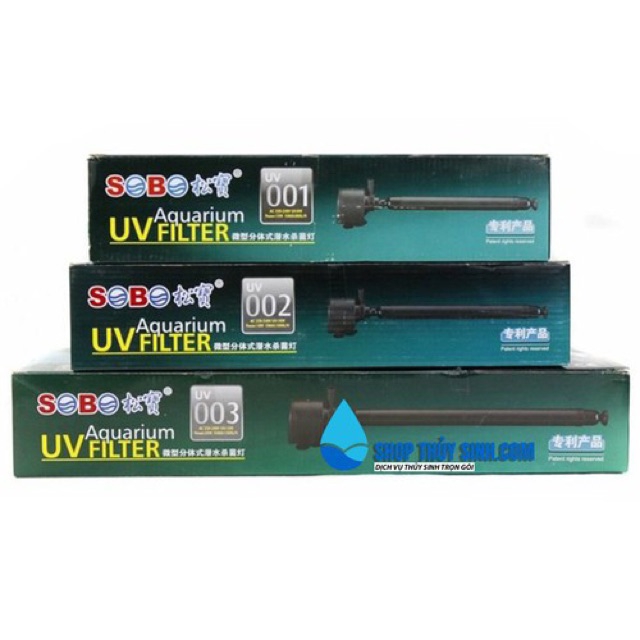 Máy Lọc Diệt Khuẩn Sobo Đèn Uv 003 cho hồ cá (Hàng Công Ty)