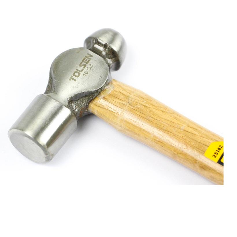 BÚA ĐẦU TRÒN CÁN GỖ 16OZ TOLSEN 25142