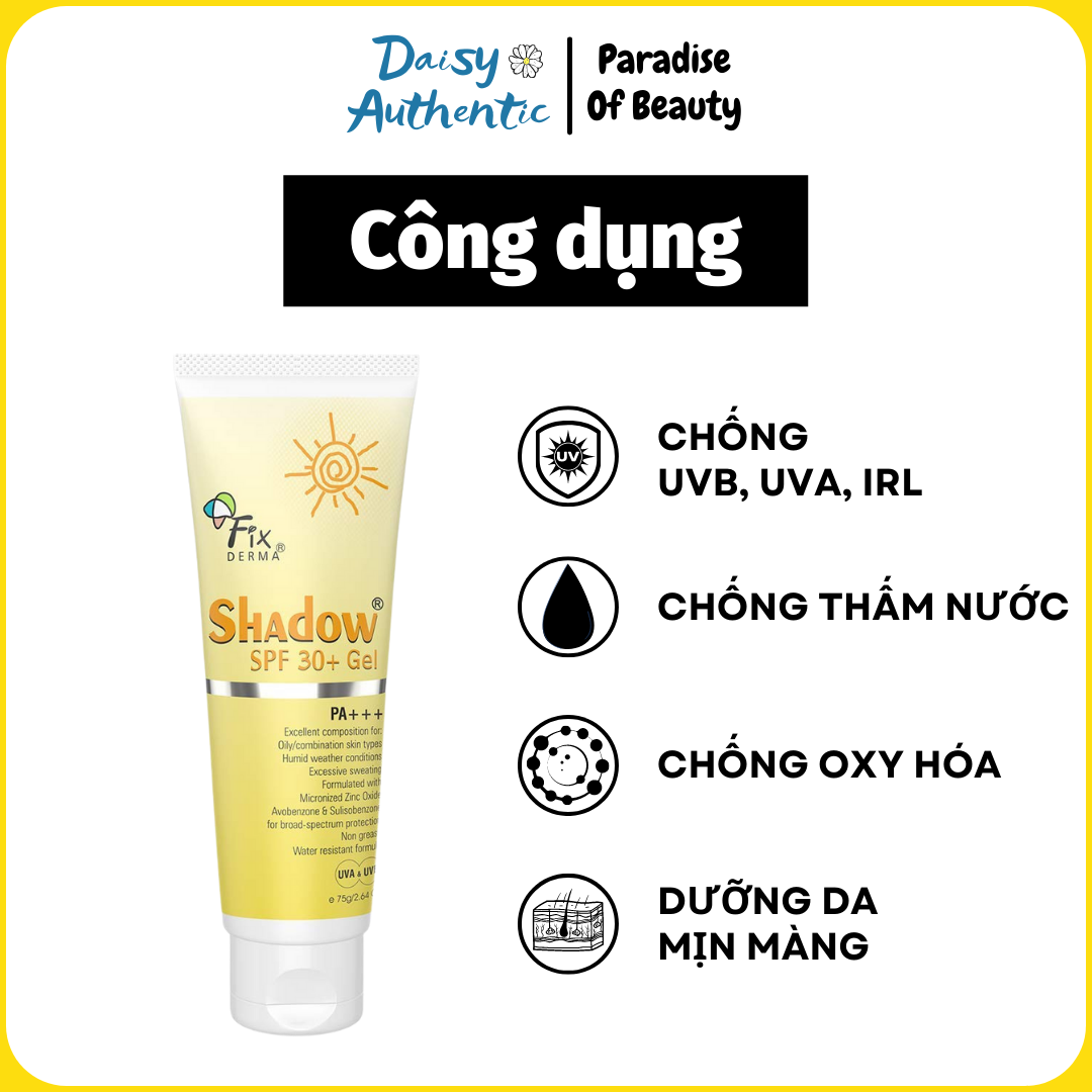 Kem chống nắng Fixderma Shadow SPF 50+ Cream