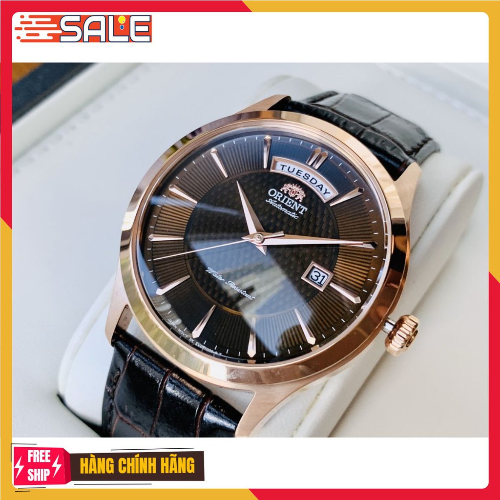[HCM]Đồng Hồ Nam Orient Automatic FEV0V002TH MÀU CÀ PHÊ CỰC ĐẸP