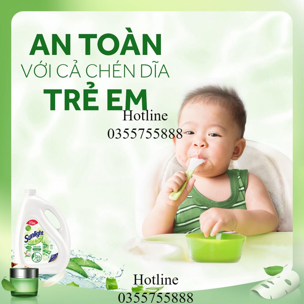 Nước rửa chén Sunlight Thiên nhiên can 3,6kg