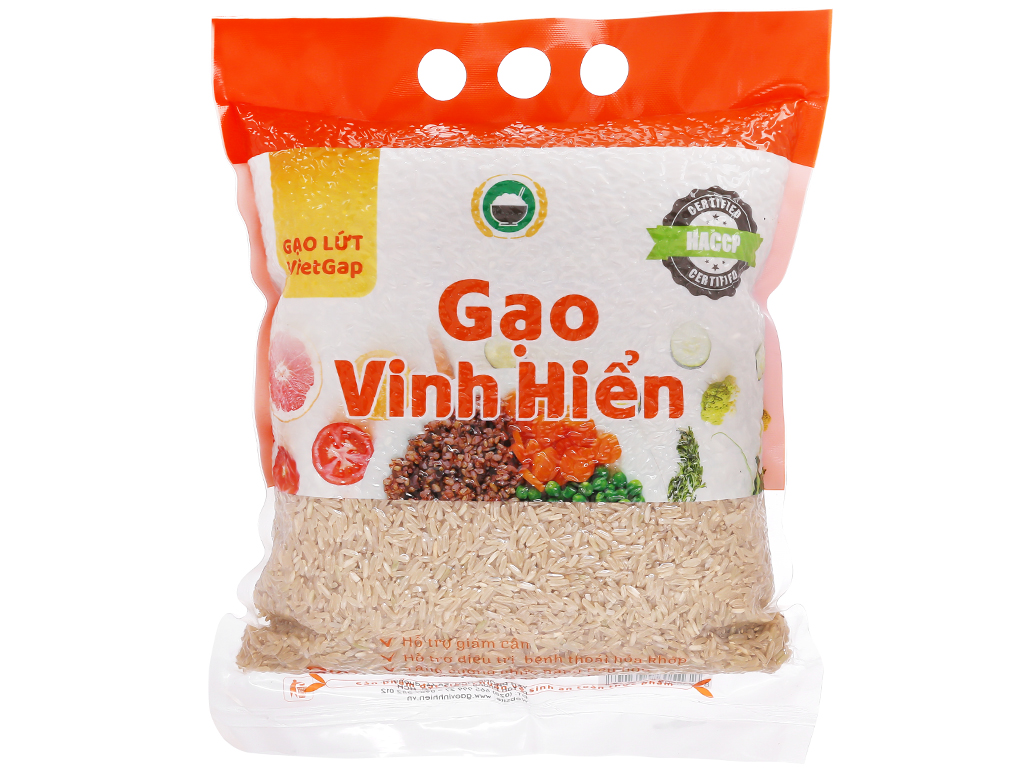 Gạo Lứt VietGAP Vinh Hiển 2kg