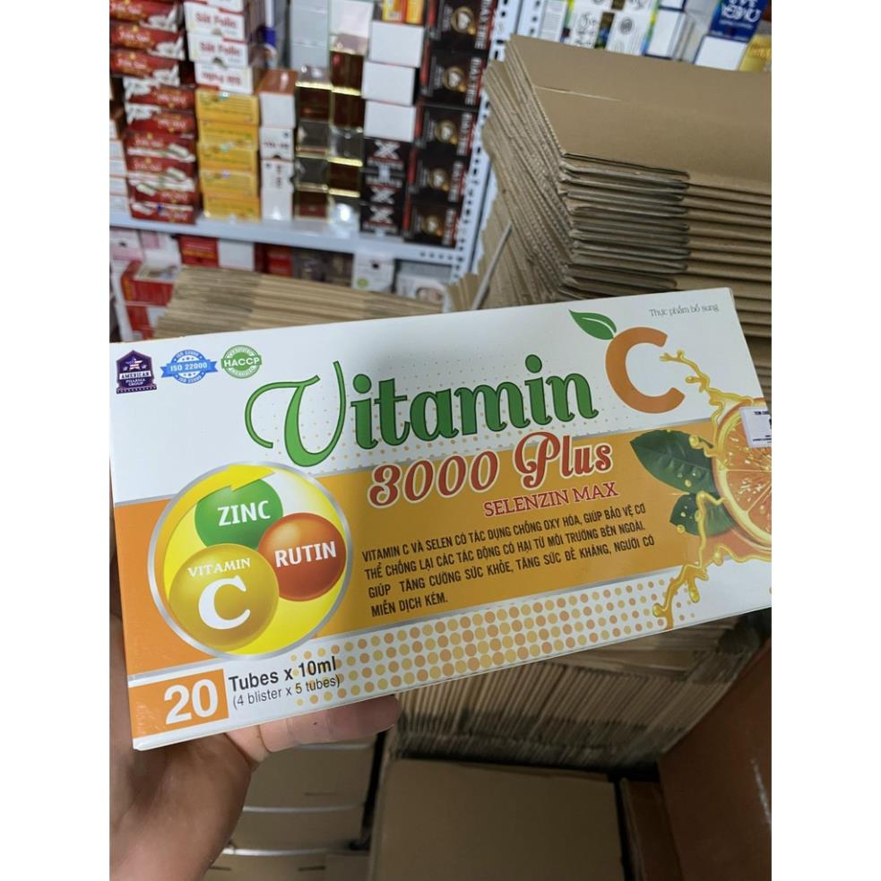 Vitamin 3000 Max bổ sung vitamin C, tăng cướng sức khỏe, sức đề khang, người miễn dịch kẽm