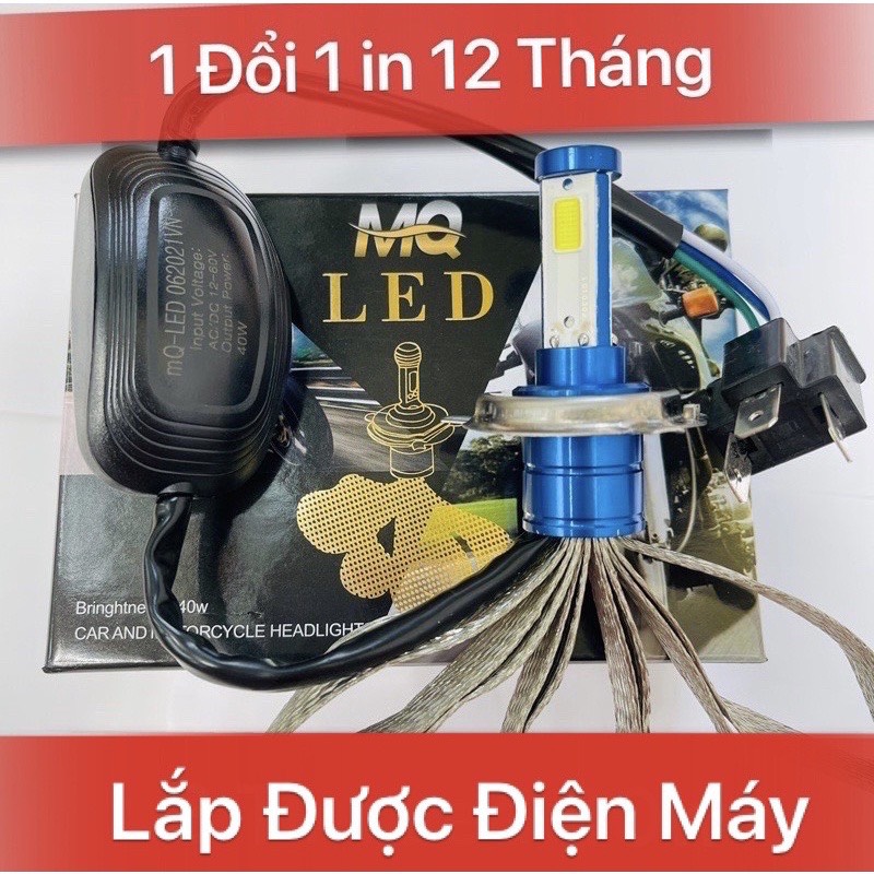 🔥đèn pha led cyt 2 tim led h4🔥