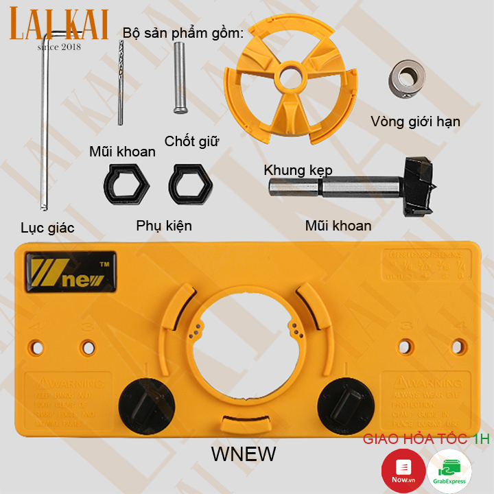 [HCM]Cữ khoan bản lề bật