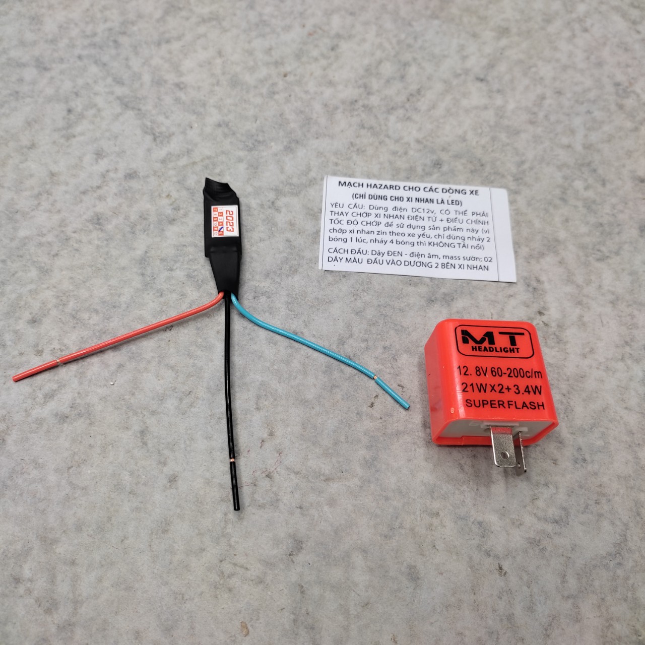 Mạch hazard + cục chớp dùng cho mọi loại xe máy