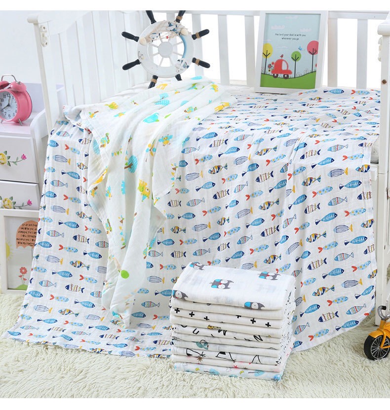 Khăn tắm sợi tre Bamboo Aden cho bé 110-120cm