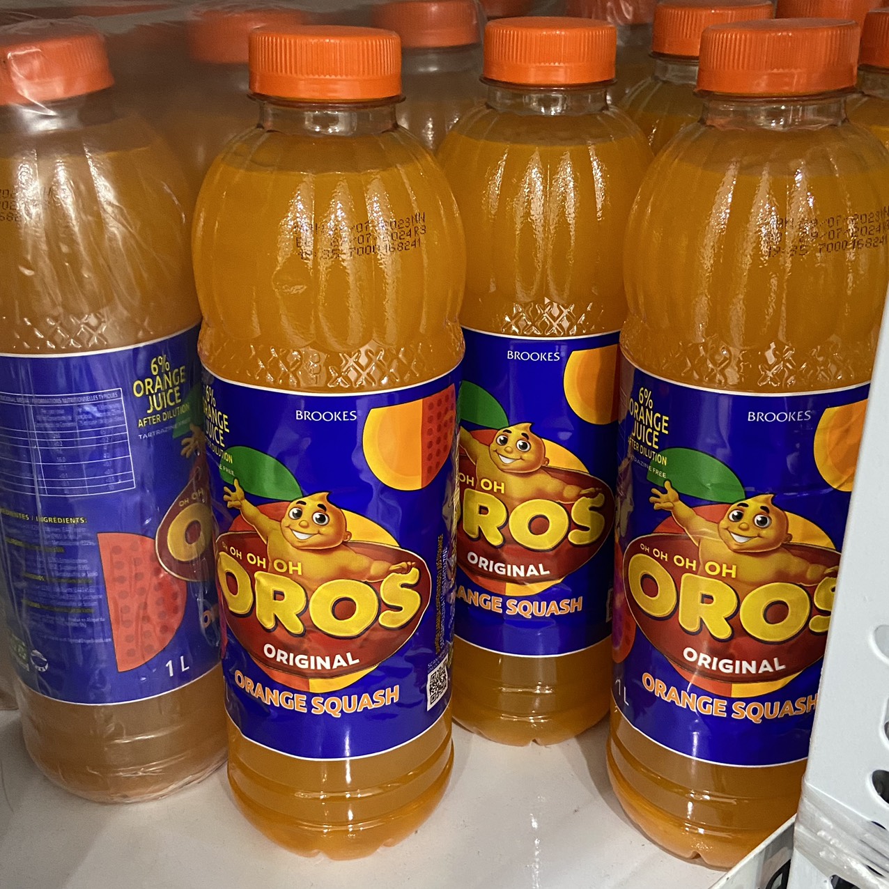 Nước cam Brookes Oros Orange Squash (1L)