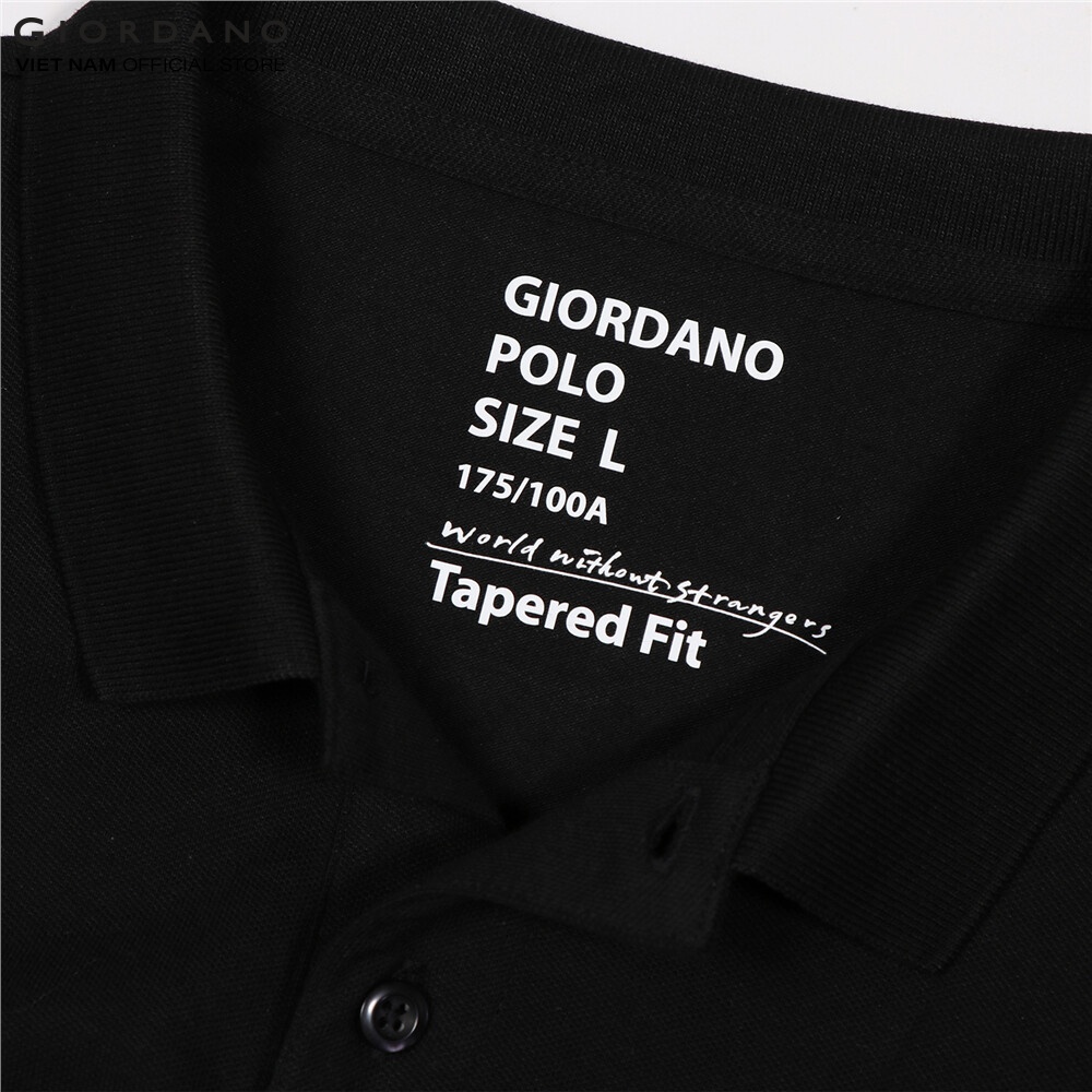 GIORDANO Áo Thun Nam Có Cổ Trơn Polo 01012018