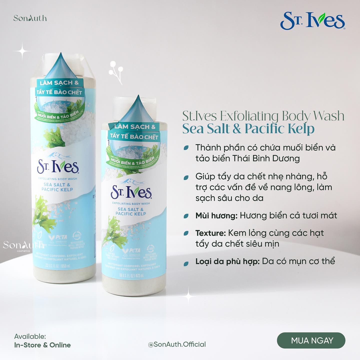 Sữa tắm st.ives body wash 650ml