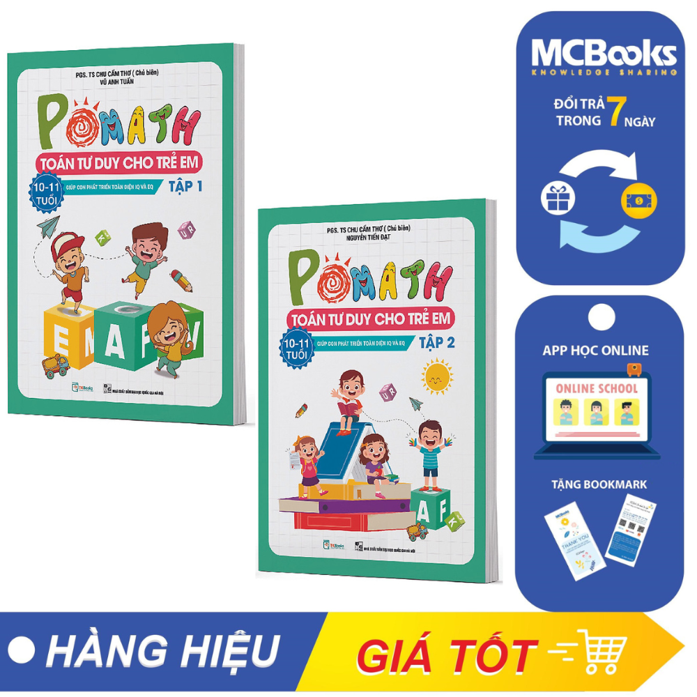 Sách - Pomath Toán tư duy cho trẻ em 10 - 11 tuổi - McBooks